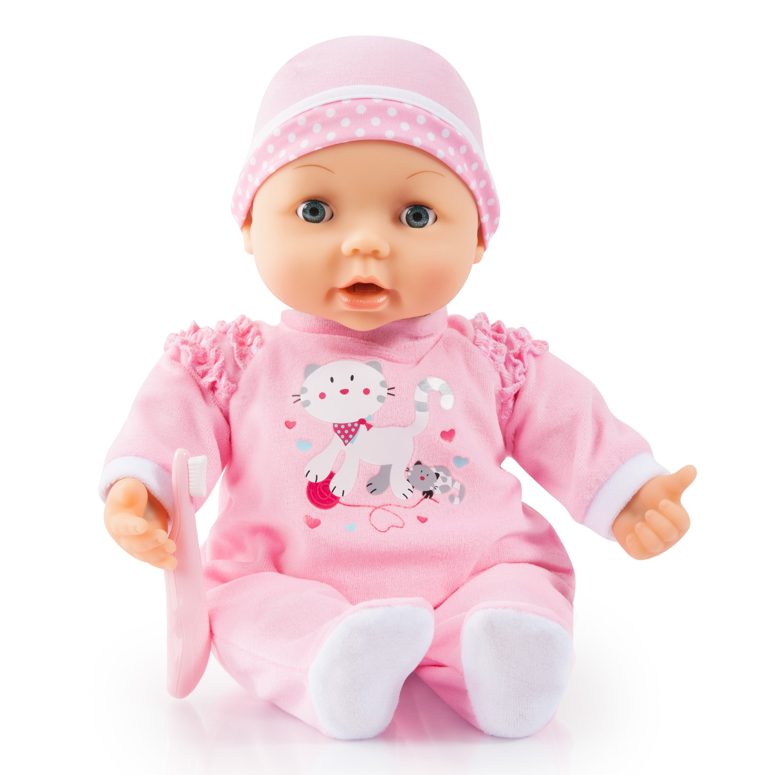 Bayer Magic Teeth Baby 38cm Soft Body Doll with Functions and Accessories for Kids ages 3+