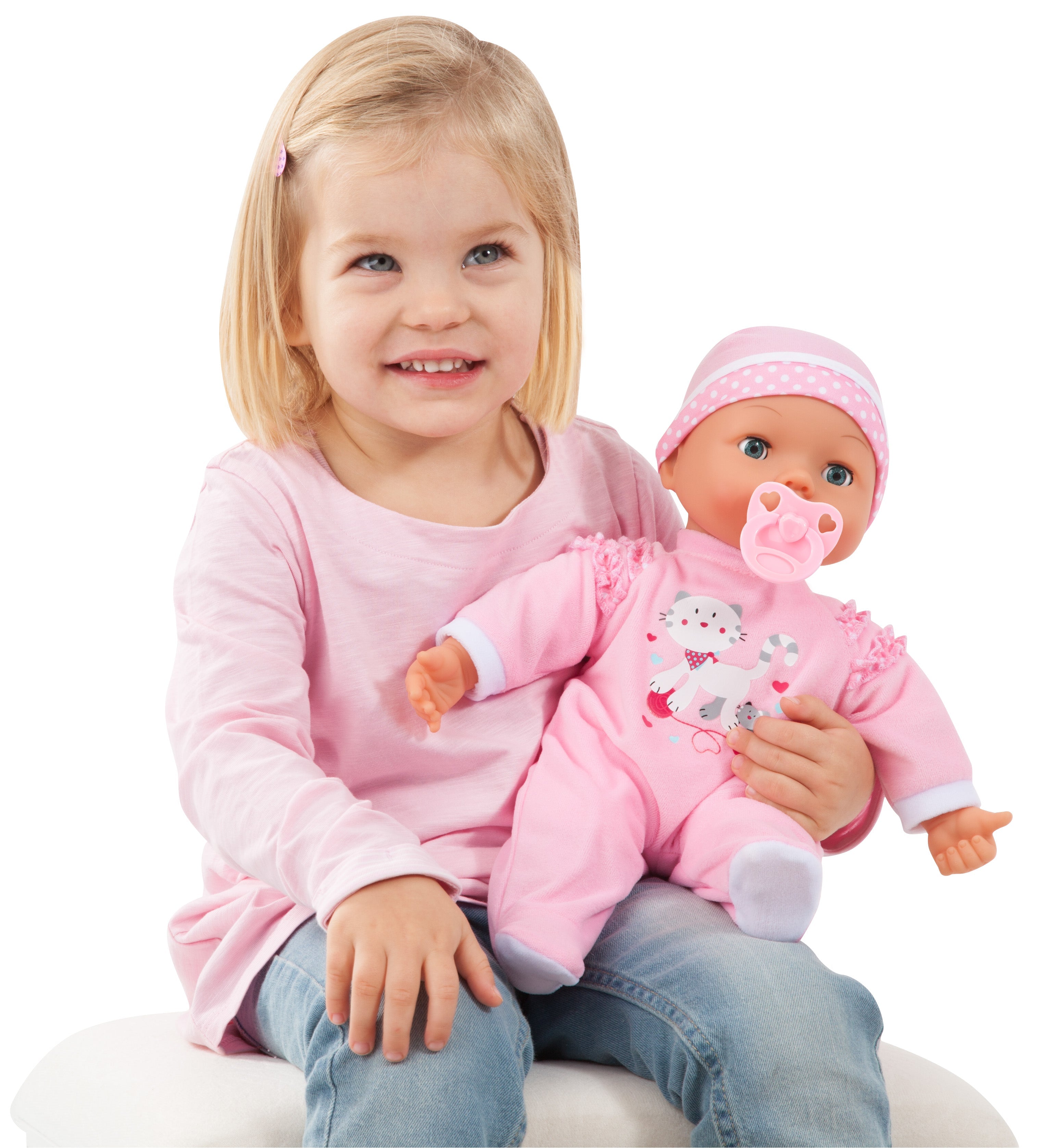Bayer Magic Teeth Baby 38cm Soft Body Doll with Functions and Accessories for Kids ages 3+