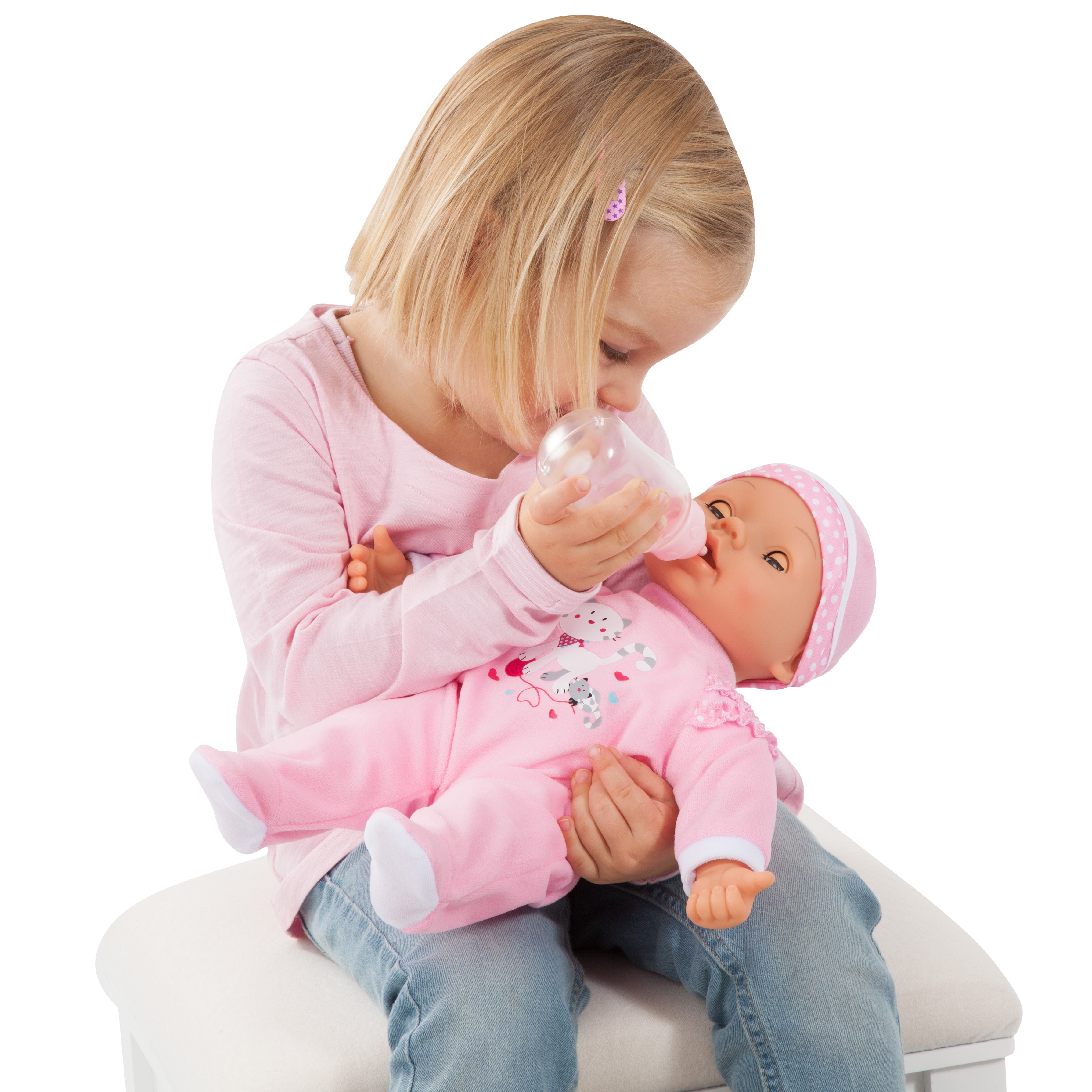 Bayer Magic Teeth Baby 38cm Soft Body Doll with Functions and Accessories for Kids ages 3+