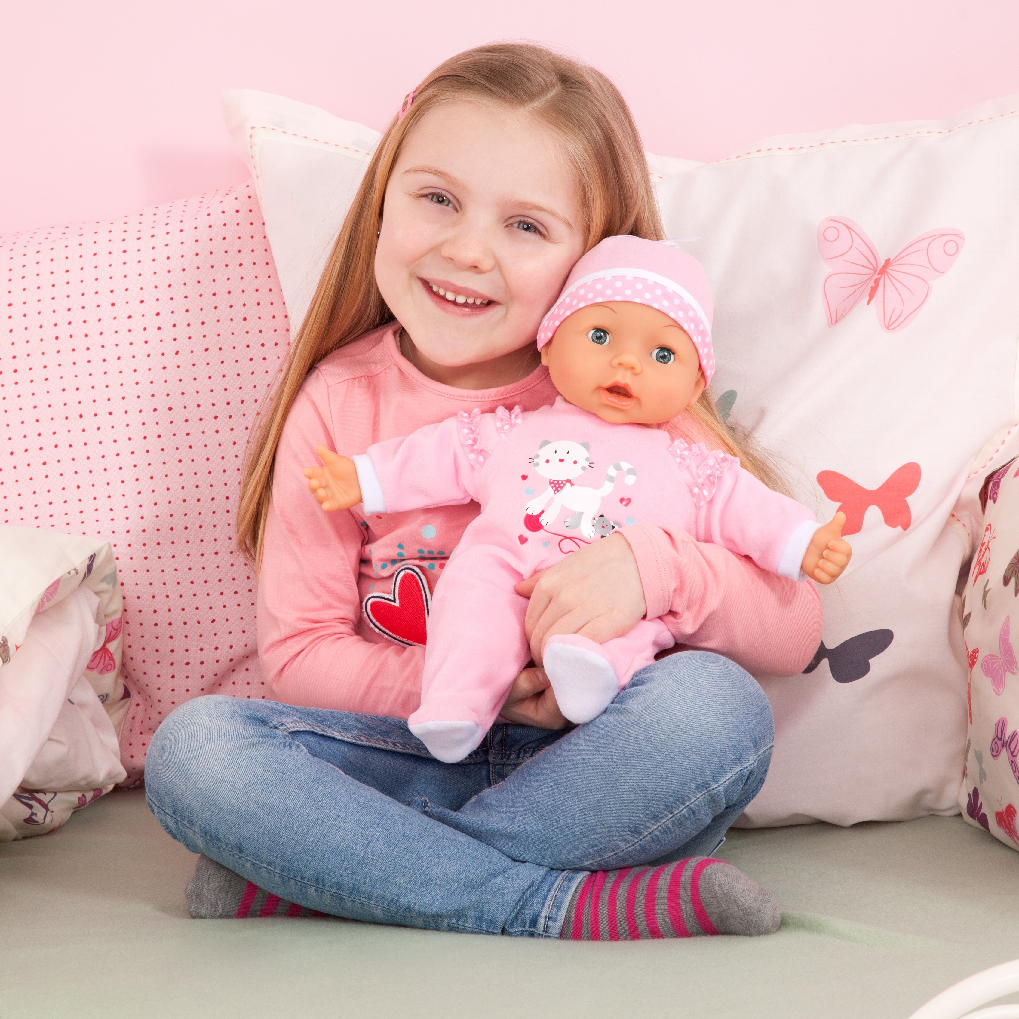 Bayer Magic Teeth Baby 38cm Soft Body Doll with Functions and Accessories for Kids ages 3+