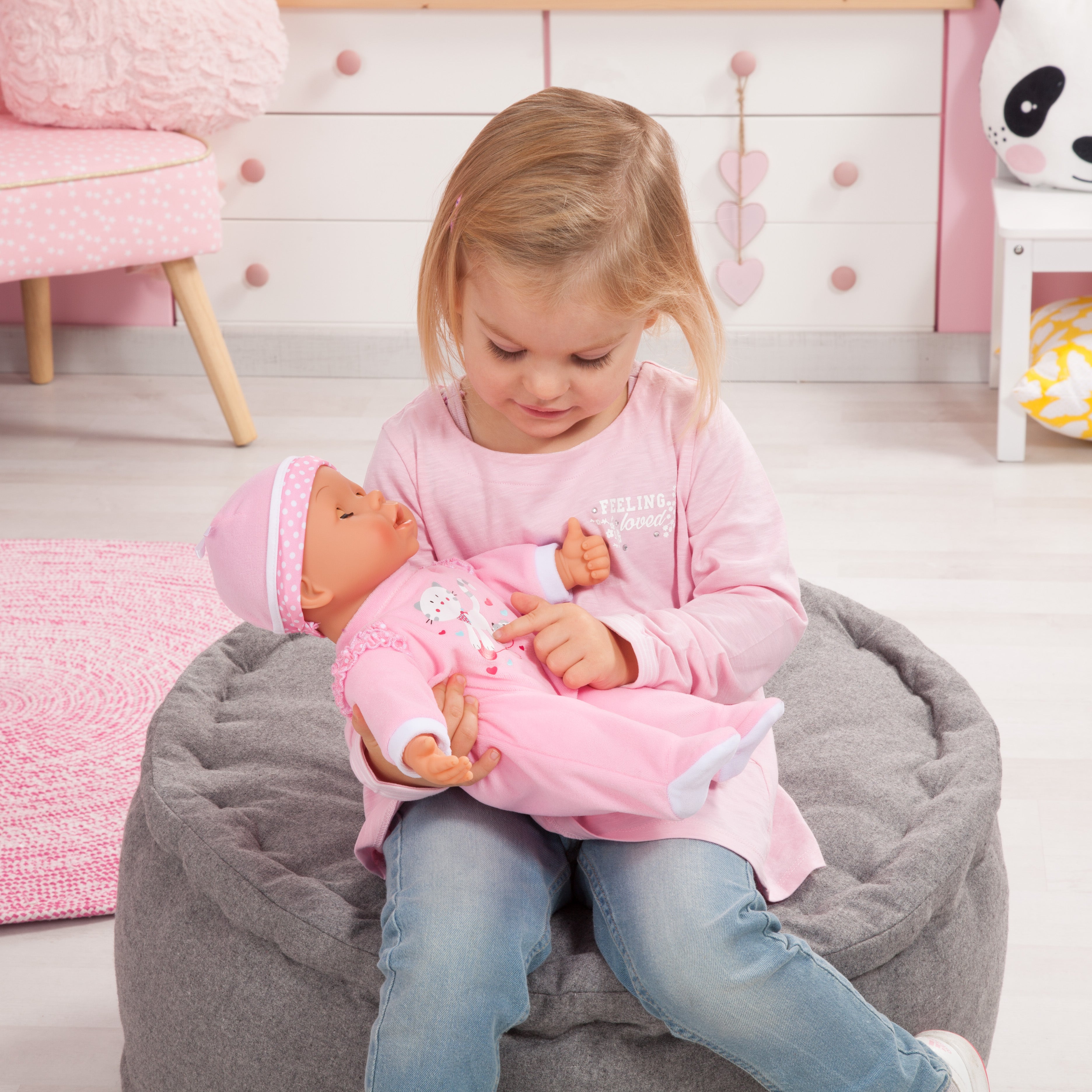 Bayer Magic Teeth Baby 38cm Soft Body Doll with Functions and Accessories for Kids ages 3+