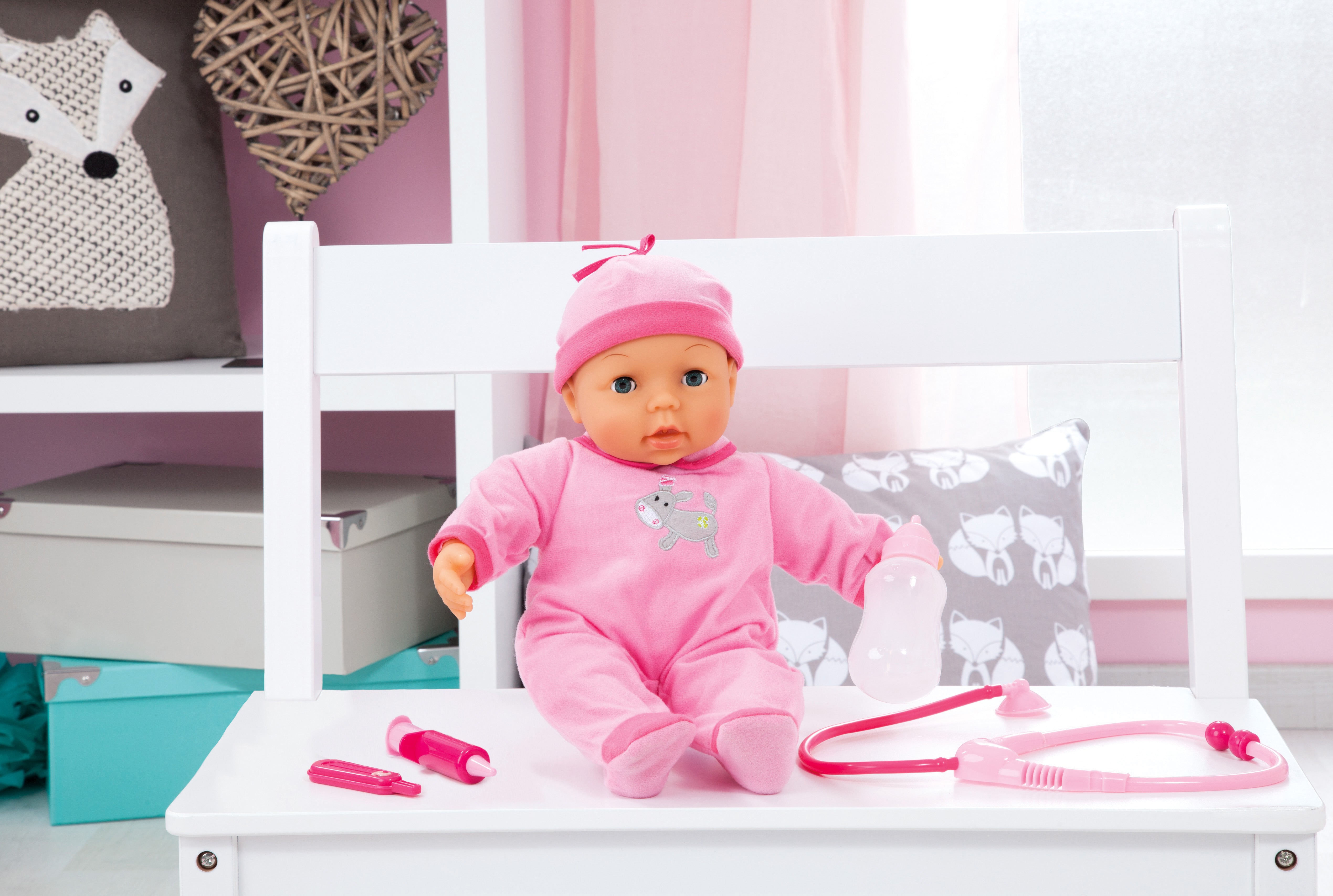 Bayer Doctor Set Doll 38cm