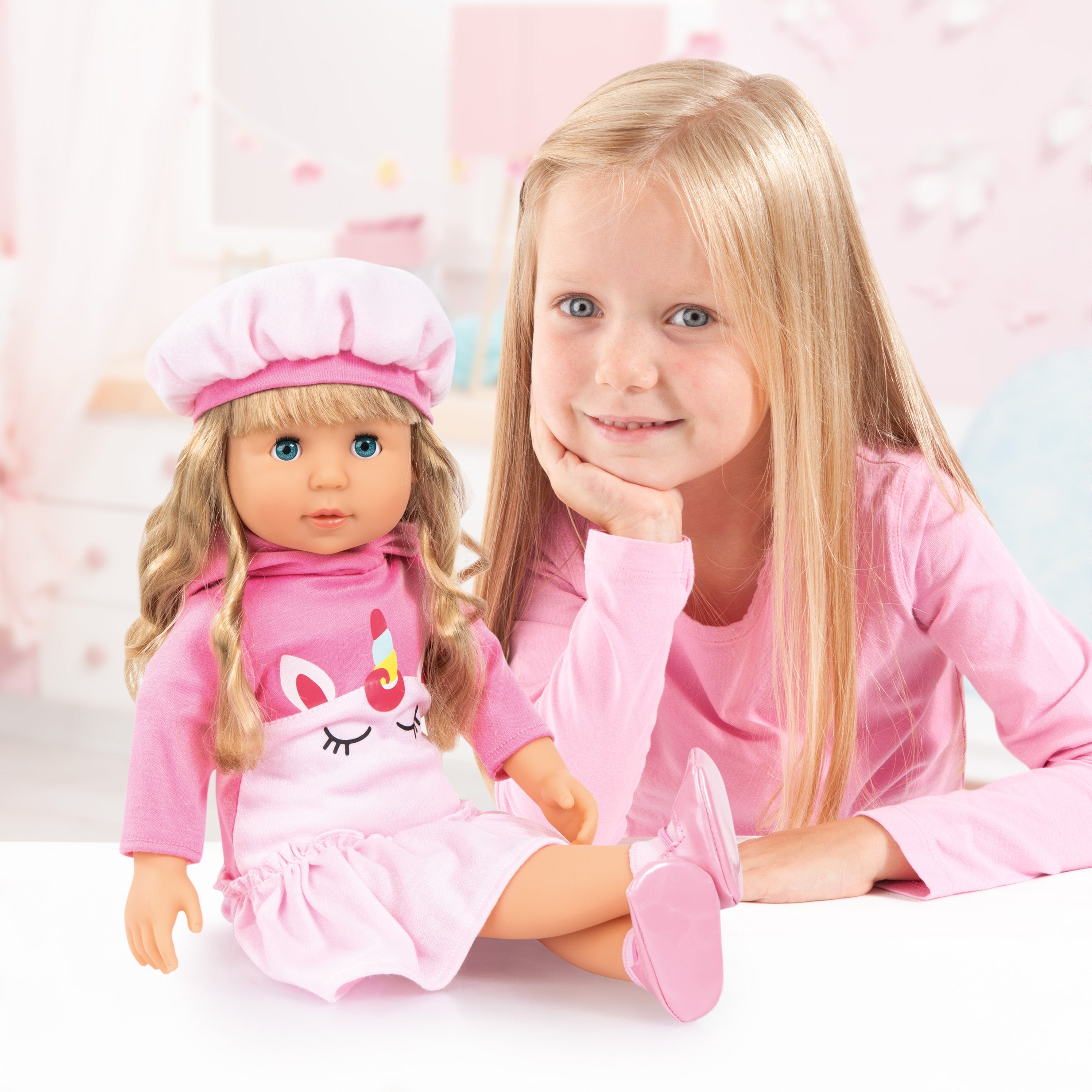 Bayer Charlene Doll Unicrn w/laugh & Kiss Sounds