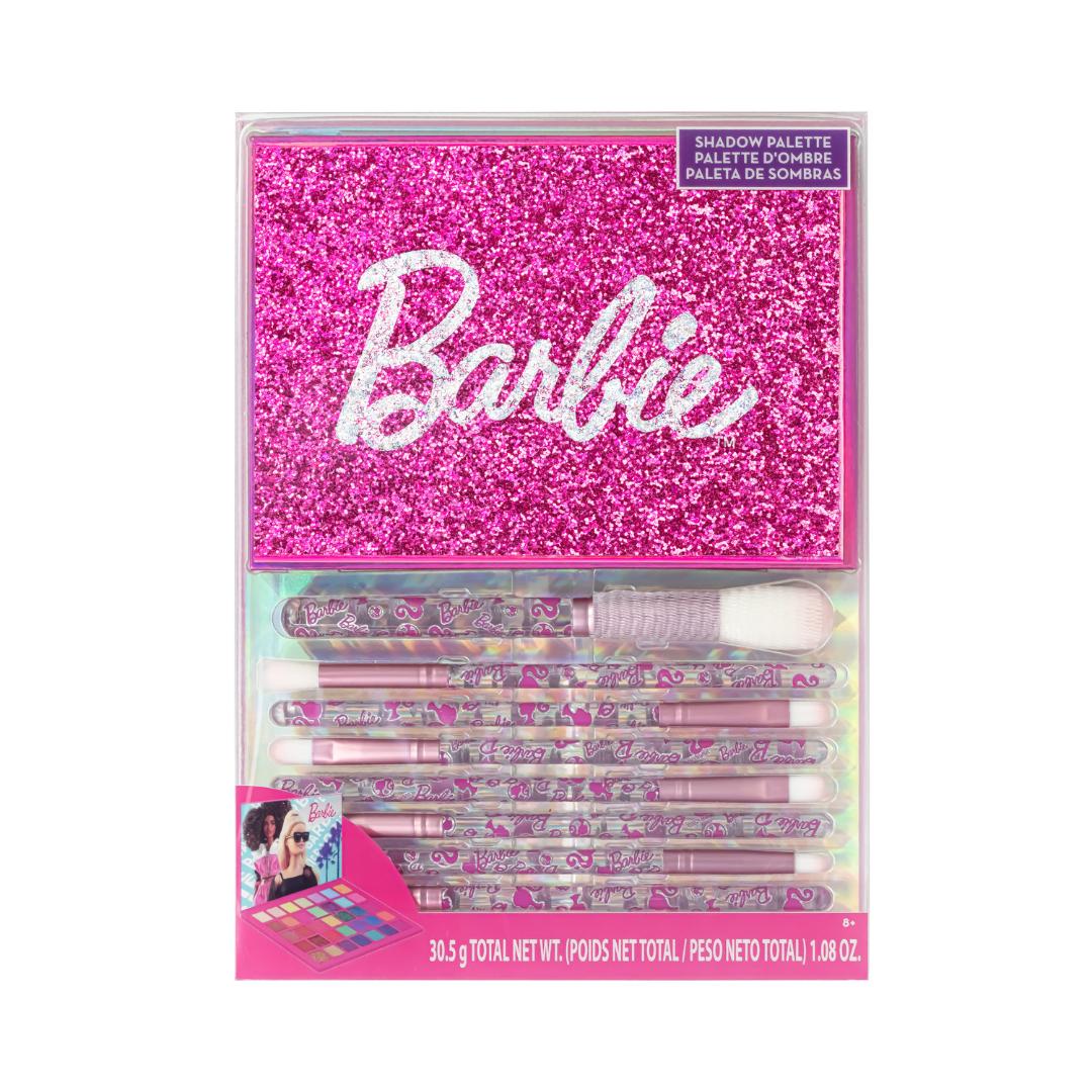 Barbie 35-Well Eye Shadow Palette with Applicator Brushes