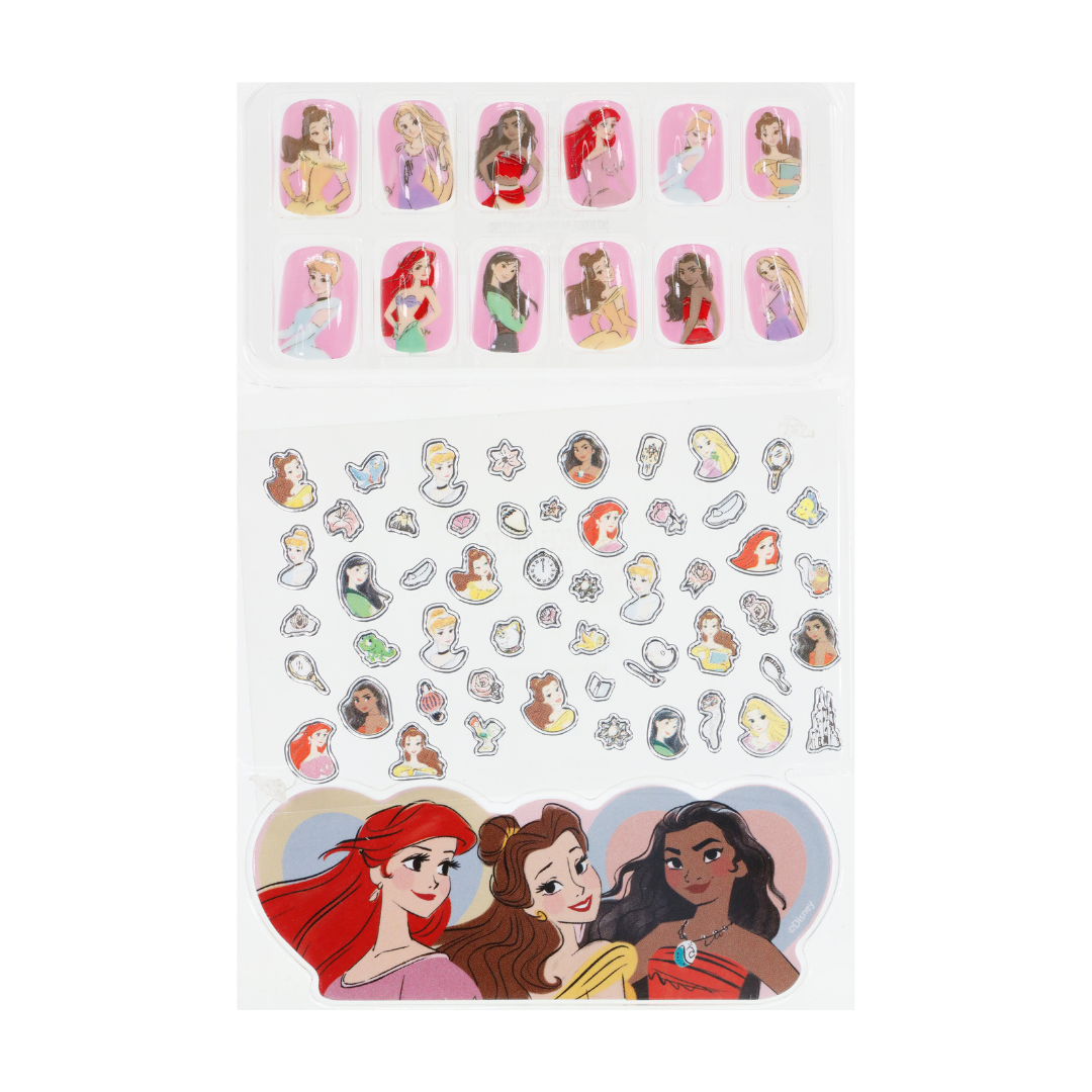 Disney Princess 66 Pc Nail Art Press On Nails Set