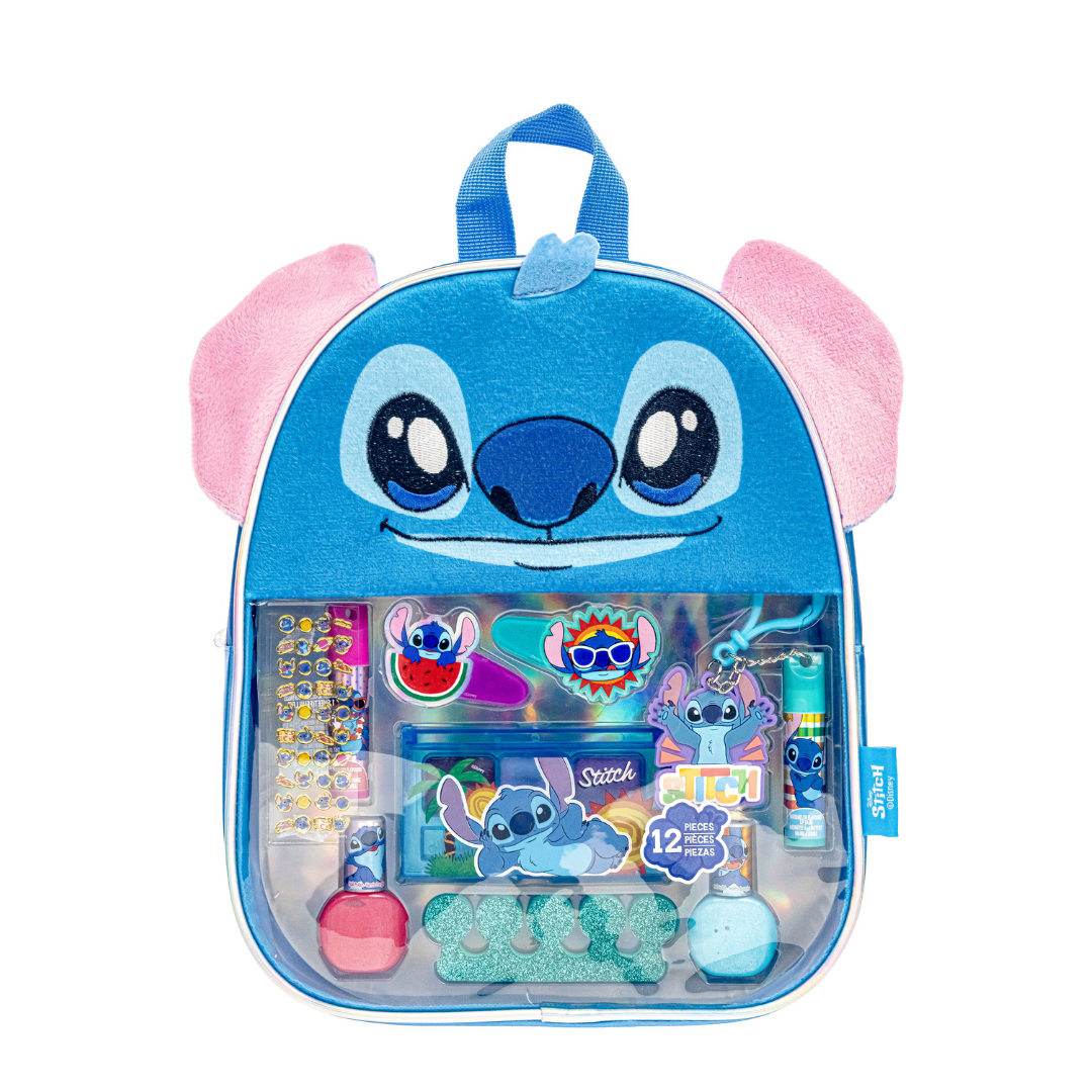 Disney Stitch Furry Cosmetic Gift Bag Set