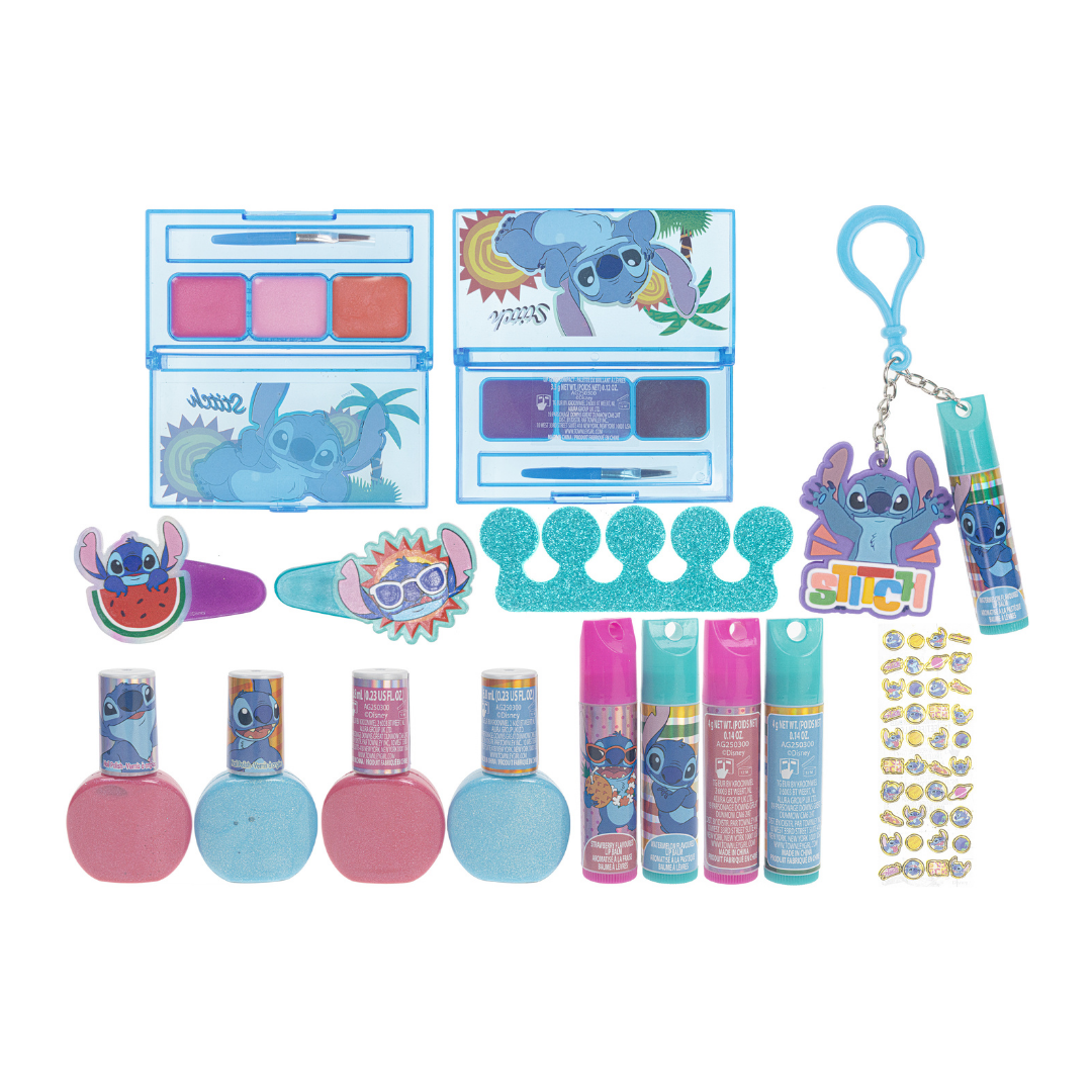 Disney Stitch Furry Cosmetic Gift Bag Set