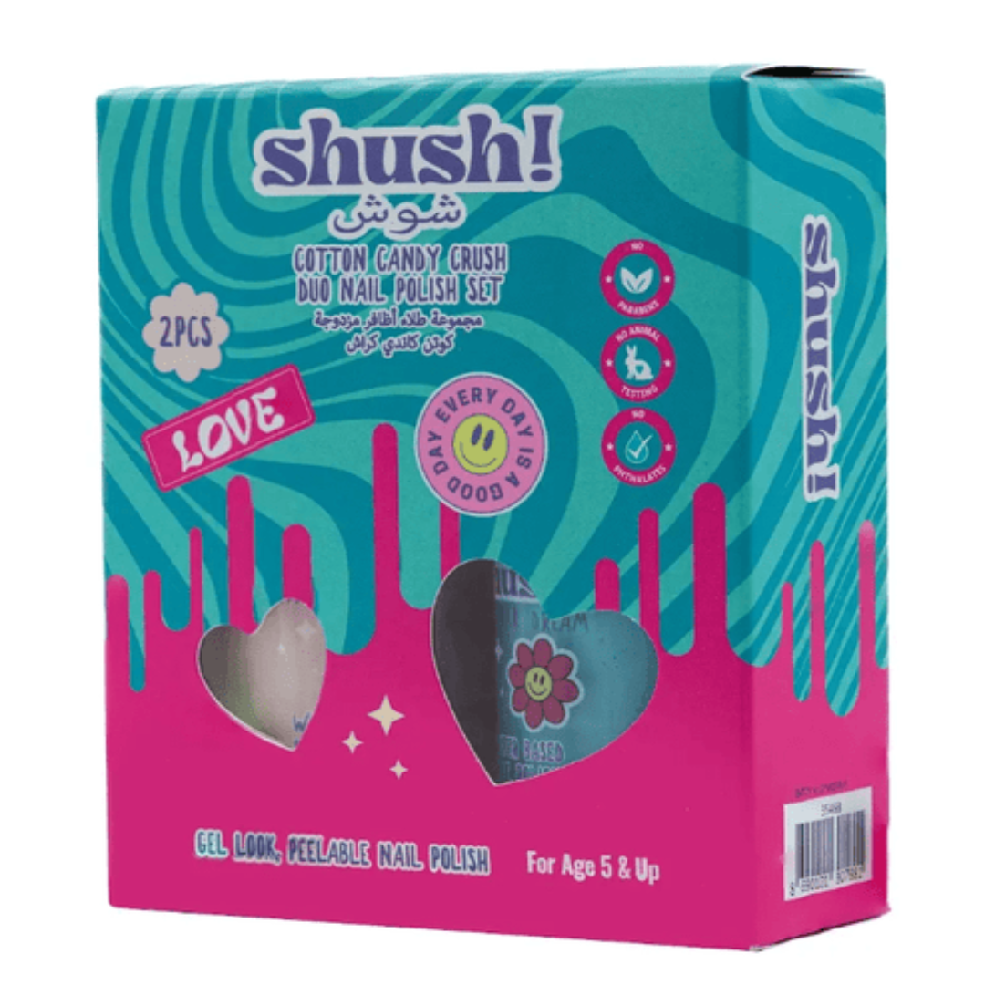 "Cotton Candy Crush Duo  Nail Polish Set ( 2Pcs)  "