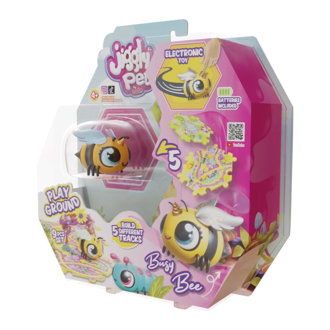 Eolo Jiggly Pets Bugs - Yellow Bee