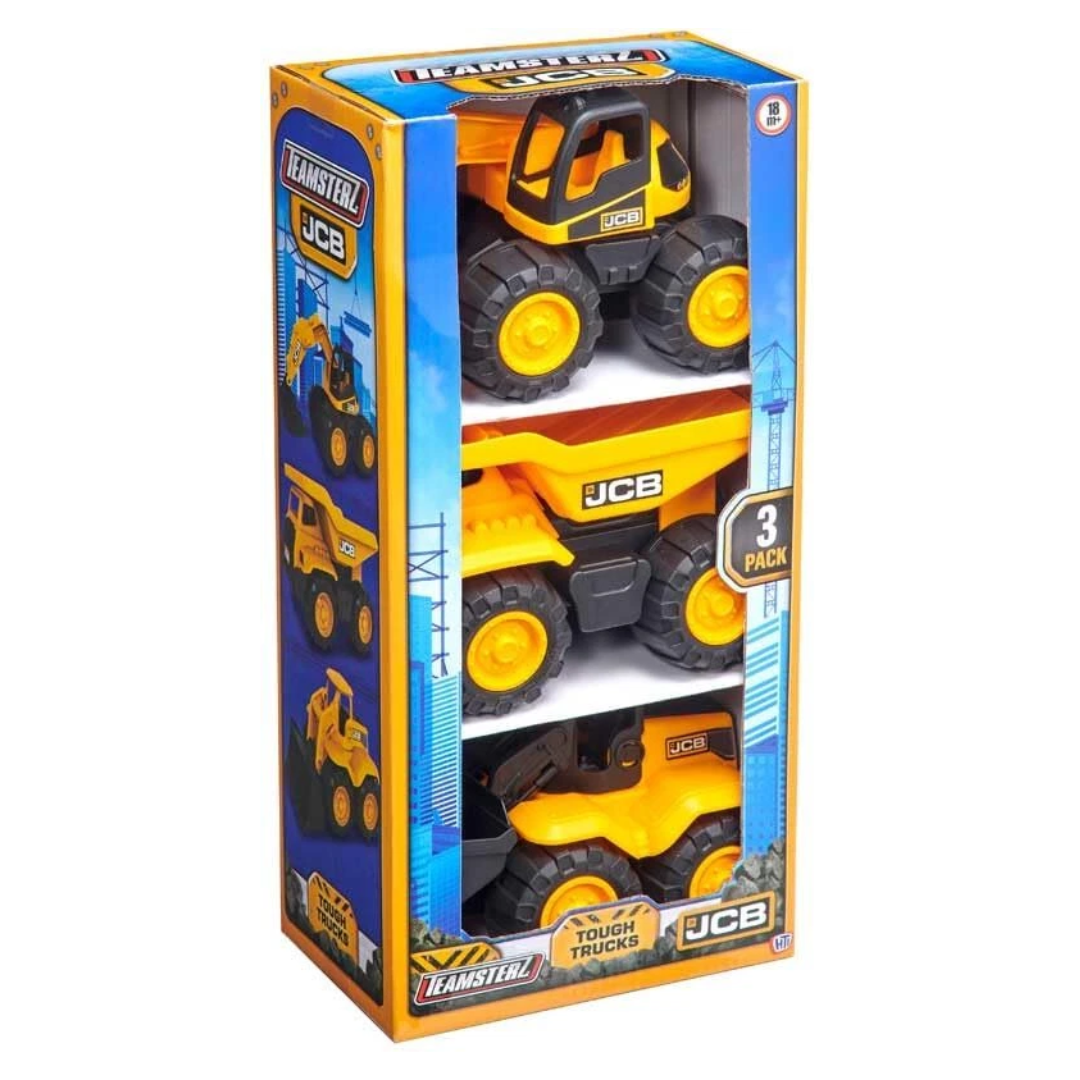 TZ JCB 7" Tough Trucks 3pk