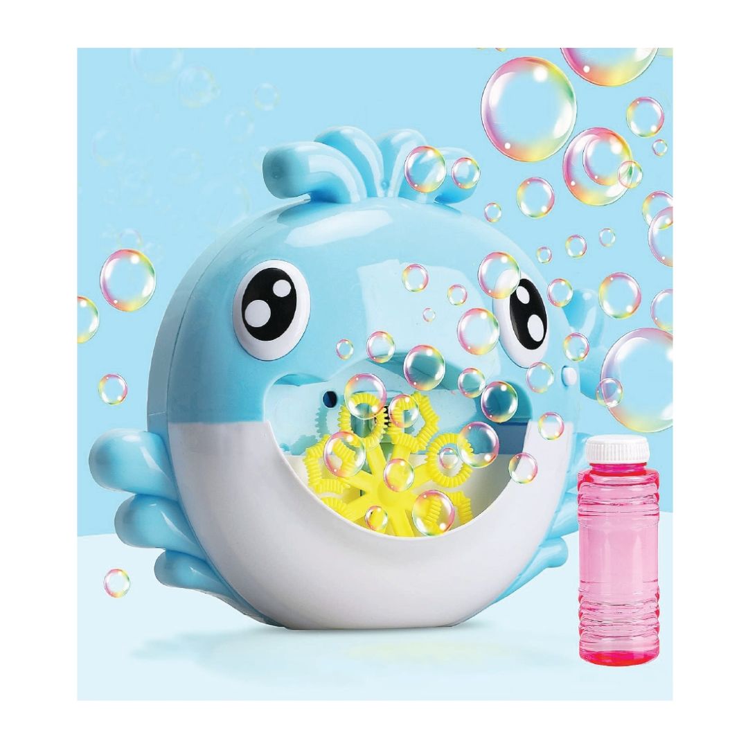 B/O Whale Bubble Machine With Light & Sounds