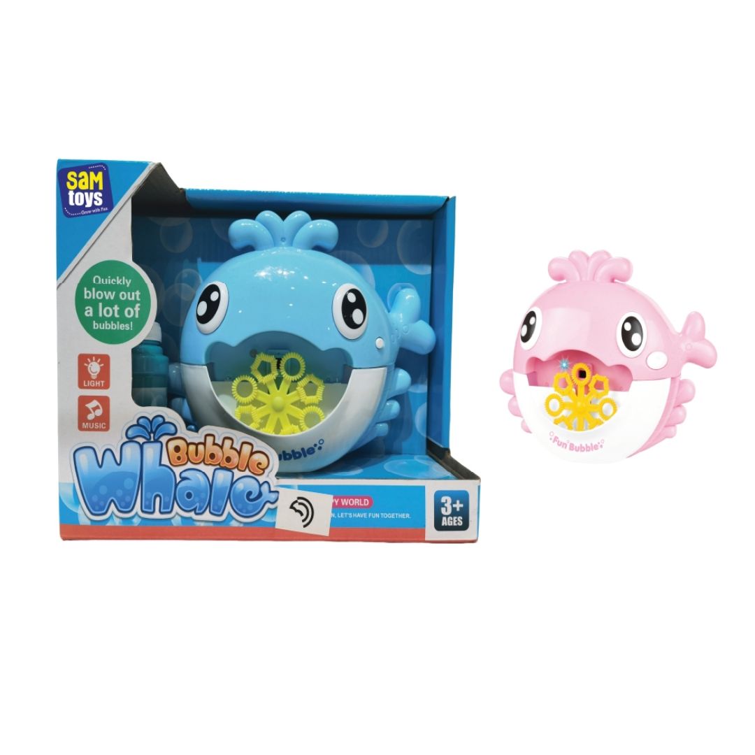 B/O Whale Bubble Machine With Light & Sounds