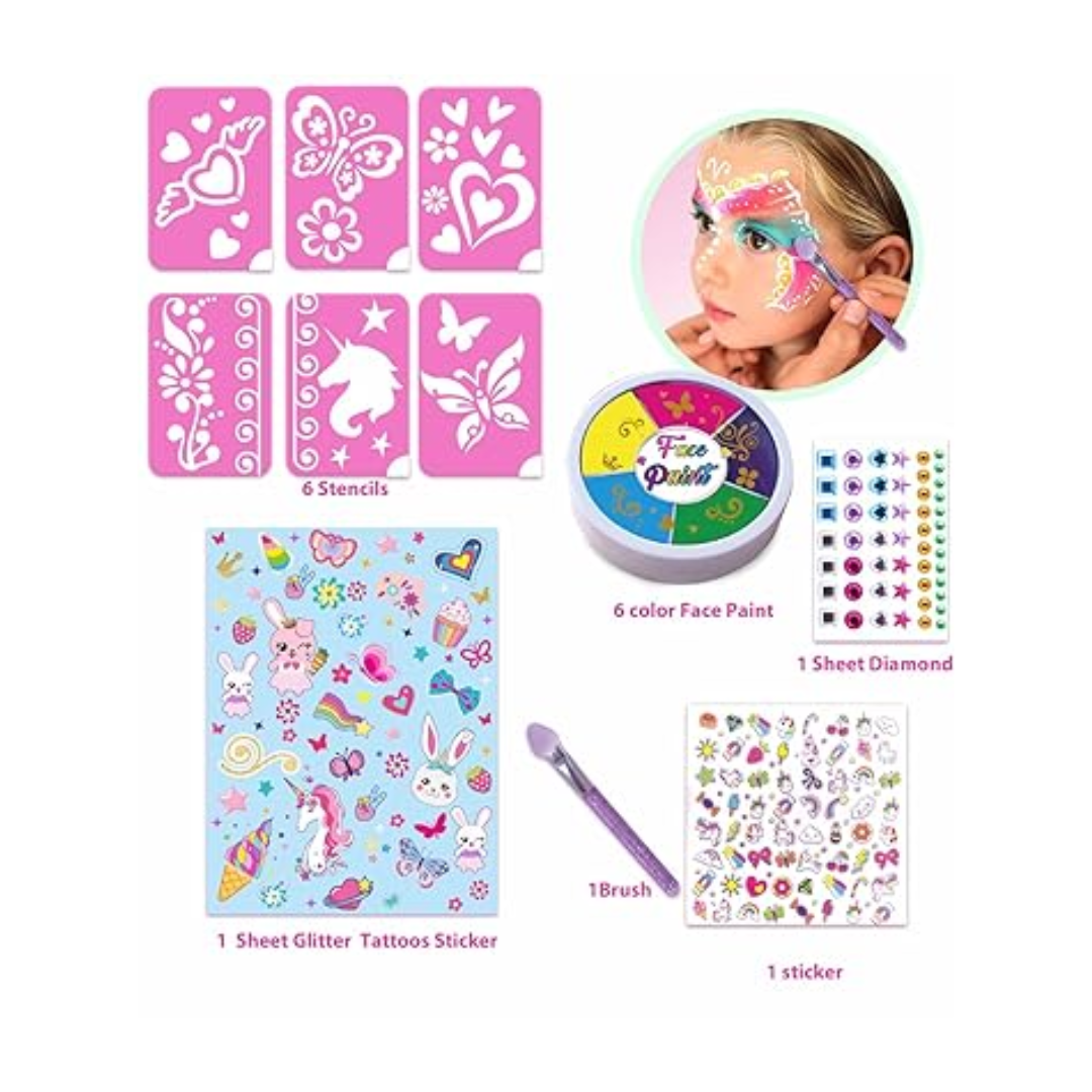 Face Paint Glitter Tattoo