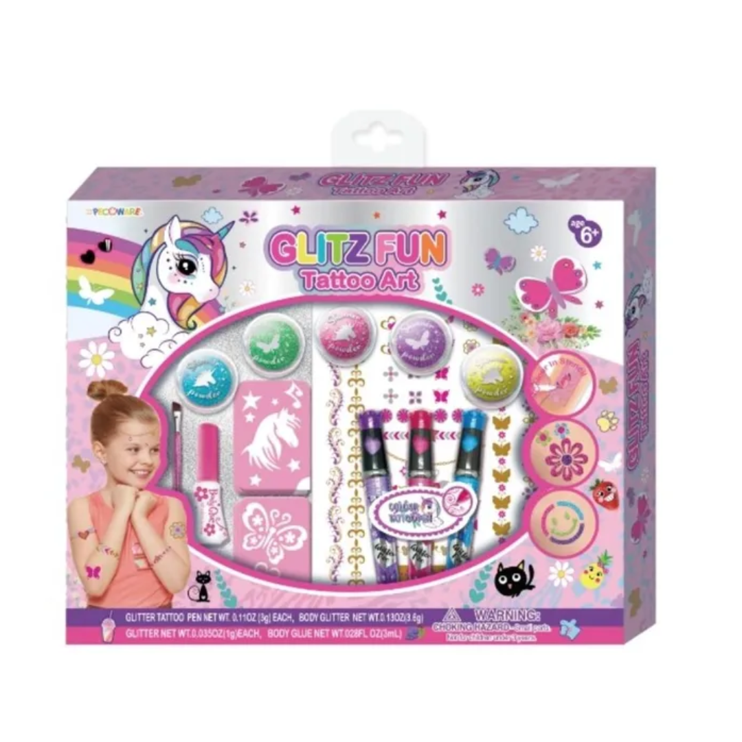 Glitz Fun Tattoo Art Kit for Kids