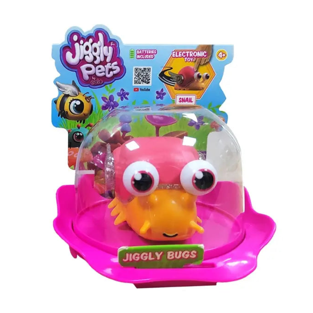 Jiggly Pets Electronic Snail - Orange
