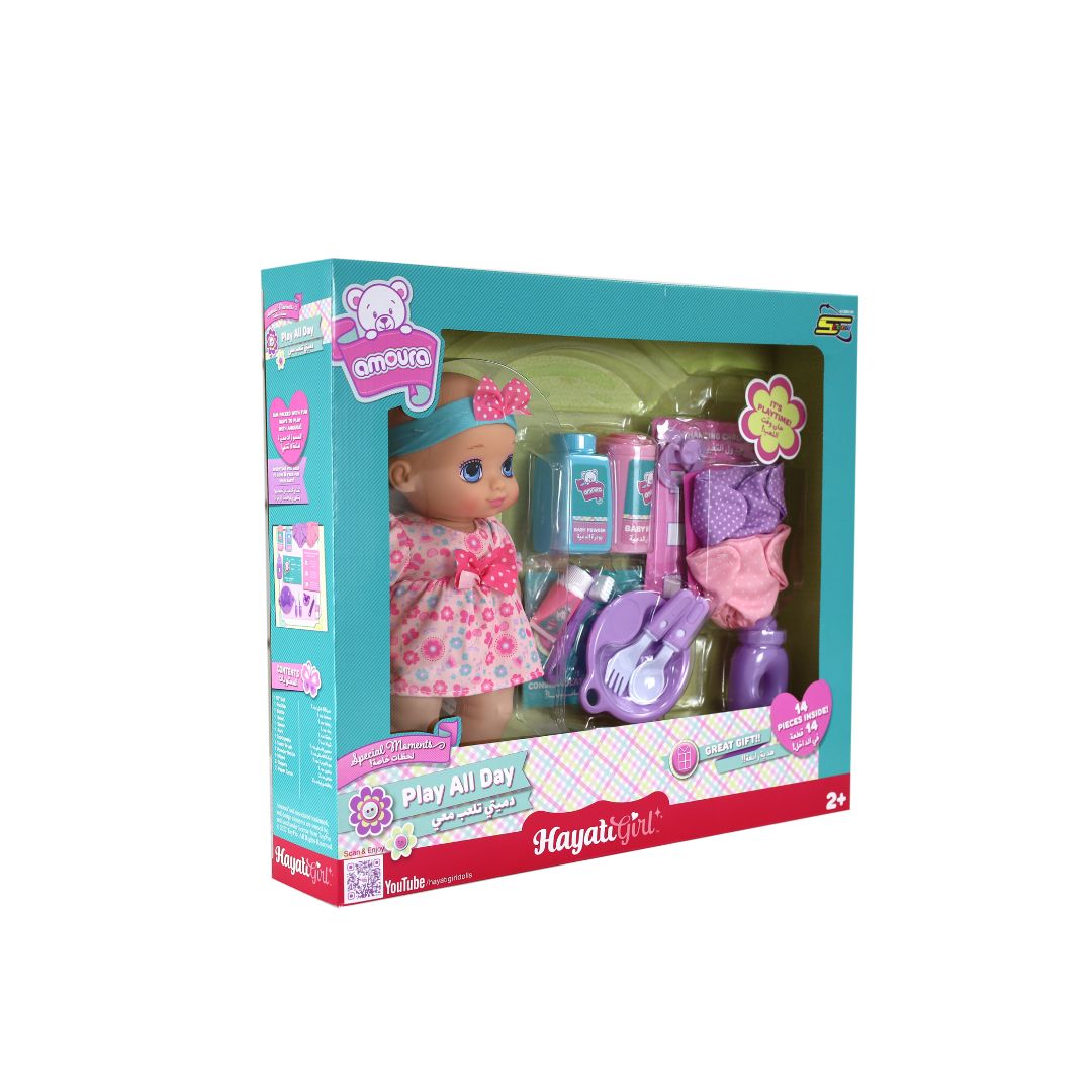 BABY AMOURA PLAY ALL DAY DOLL 10IN