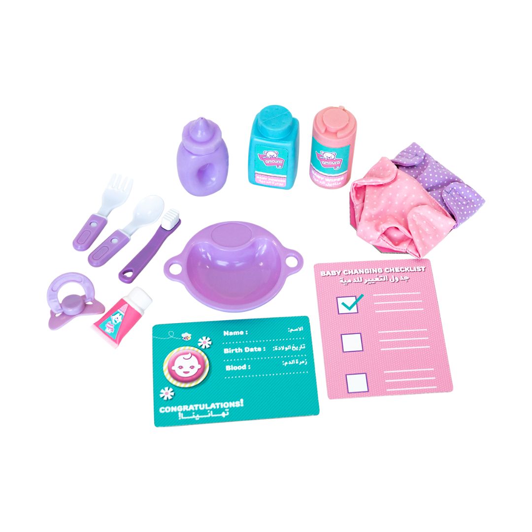 BABY AMOURA PLAY ALL DAY DOLL 10IN