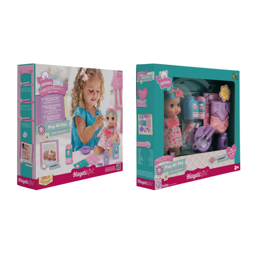 BABY AMOURA PLAY ALL DAY DOLL 10IN