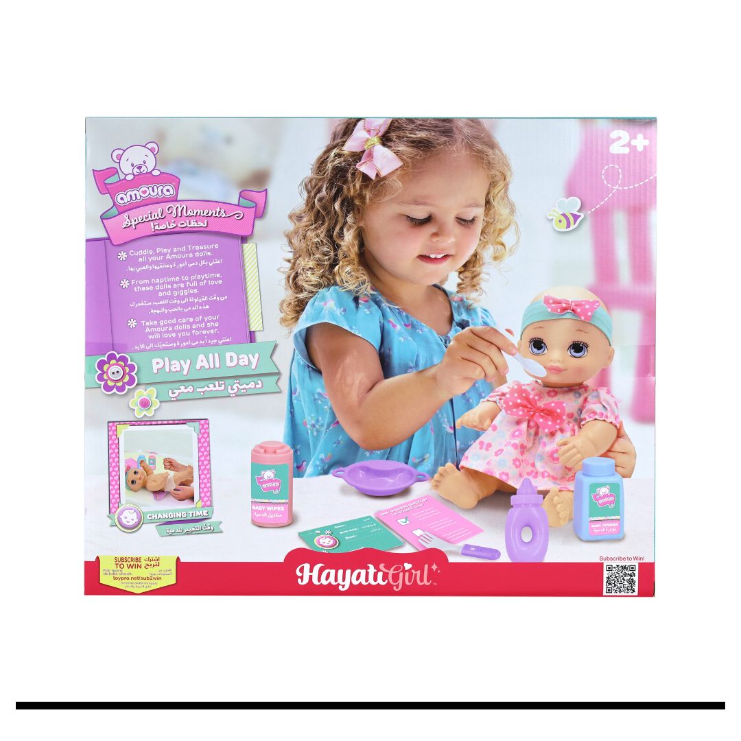 BABY AMOURA PLAY ALL DAY DOLL 10IN