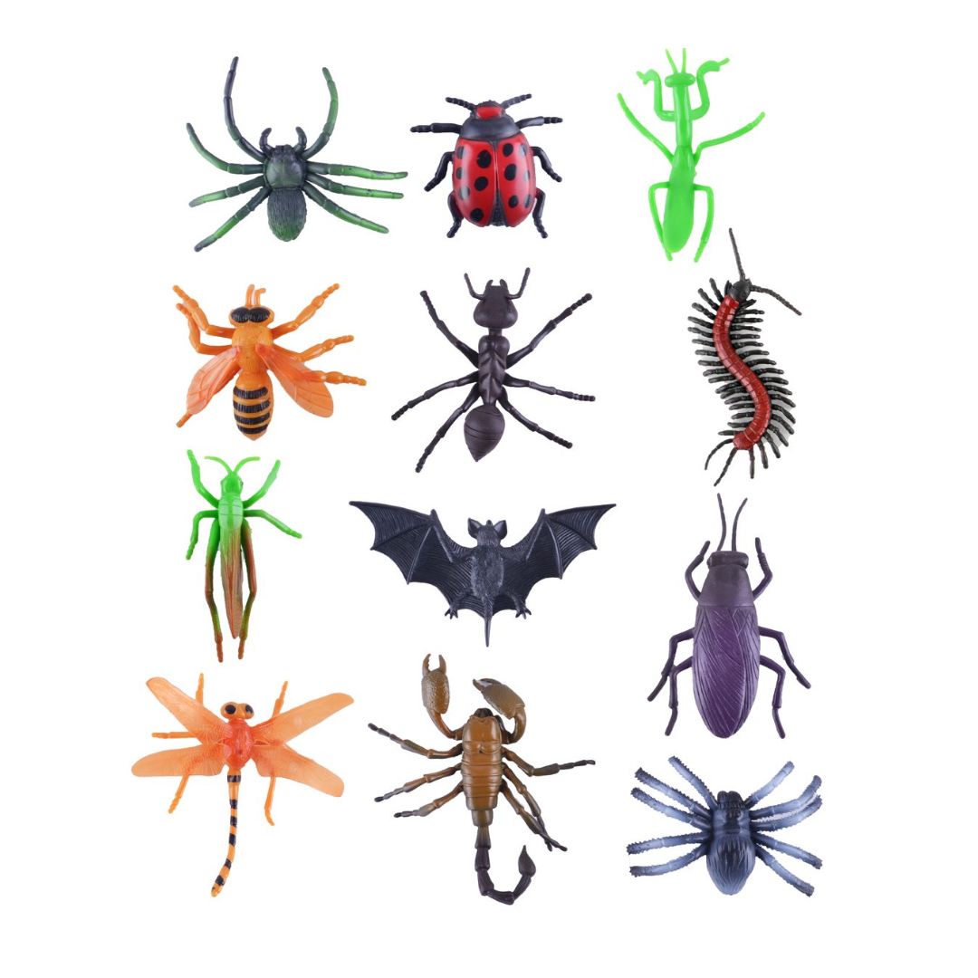 P.Joy Animal Worldz Insects 4" 6pcs