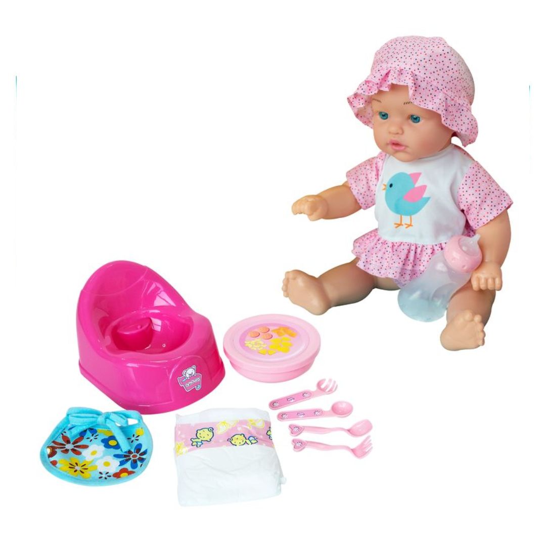 BABY AMOURA DOLL&WET BO 18IN