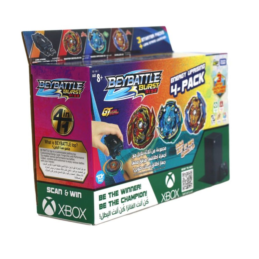 BEYBLADE BBATTLE ENERGY UPRISING 4PK-D S5