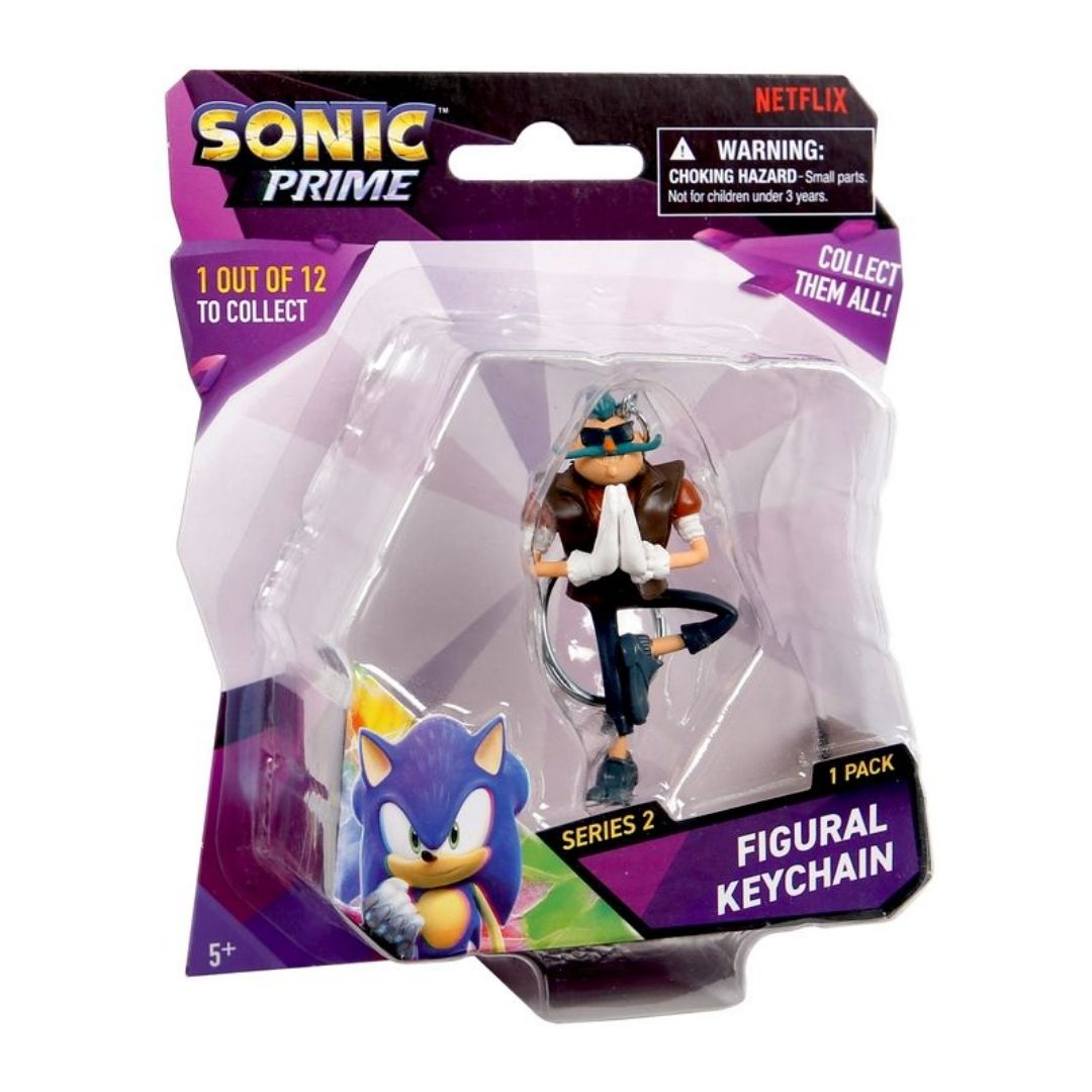 Sonic Figure Keychain Blister 2.5" 10Asst