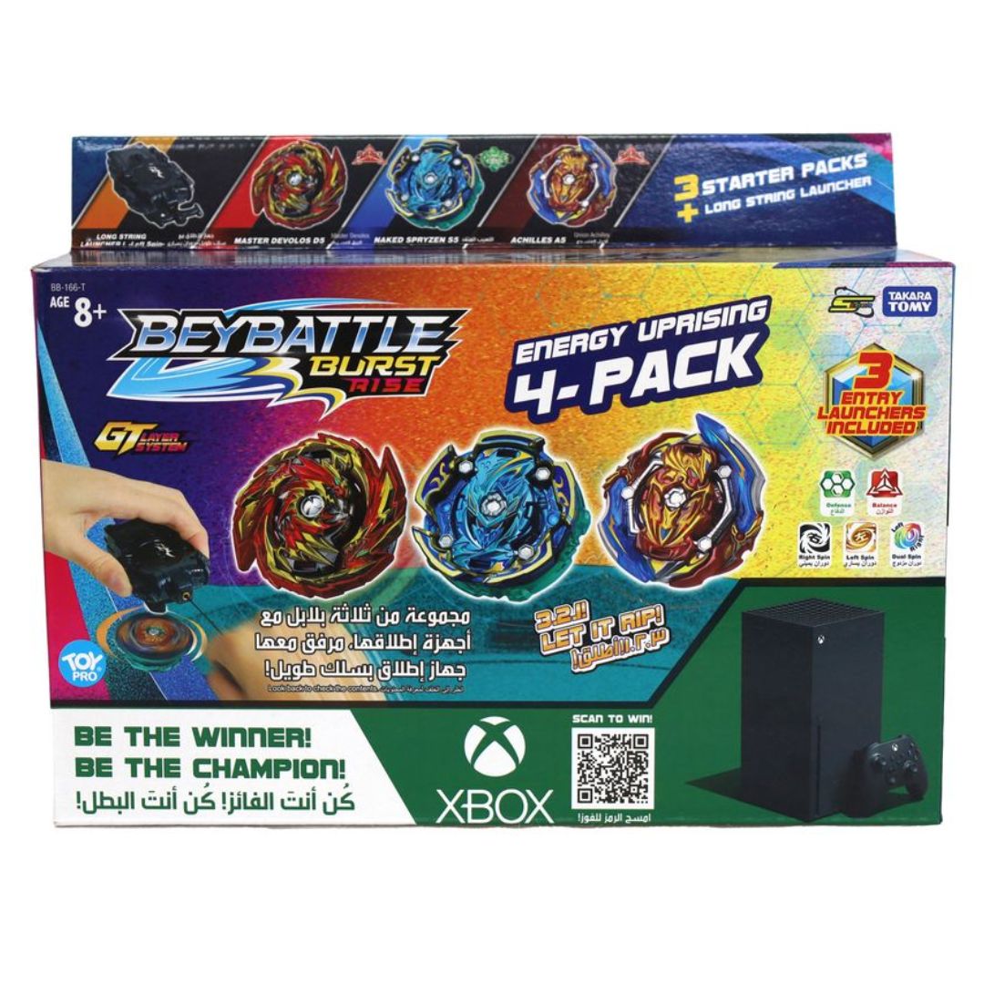 BEYBLADE BBATTLE ENERGY UPRISING 4PK-D S5