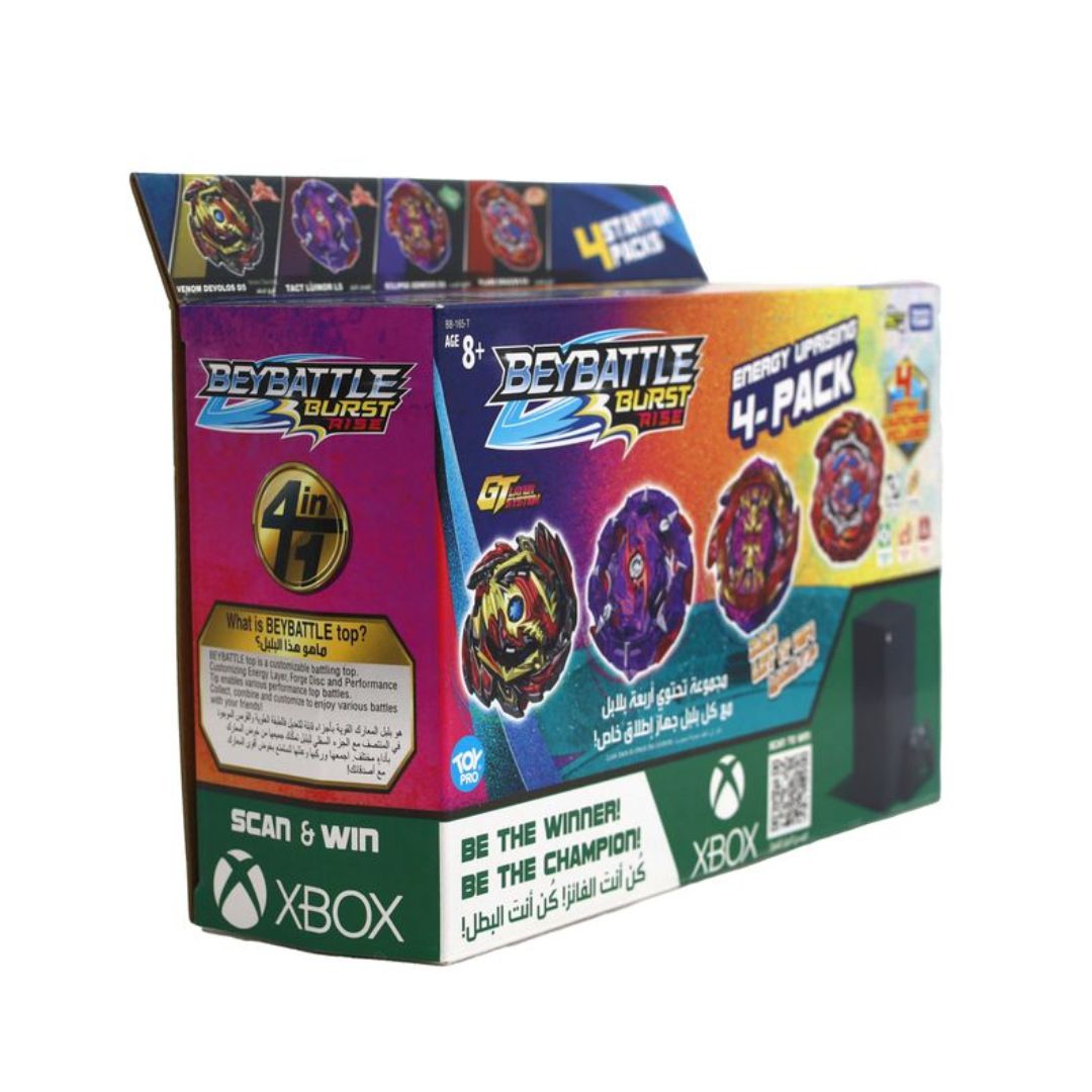 BEYBLADE BBATTLE ENERGY UPRISING 4PK-C S5