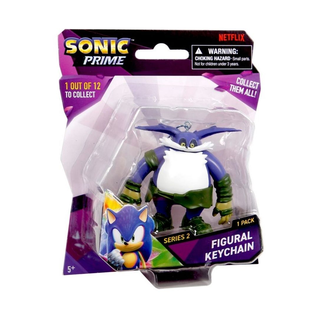 Sonic Figure Keychain Blister 2.5" 10Asst