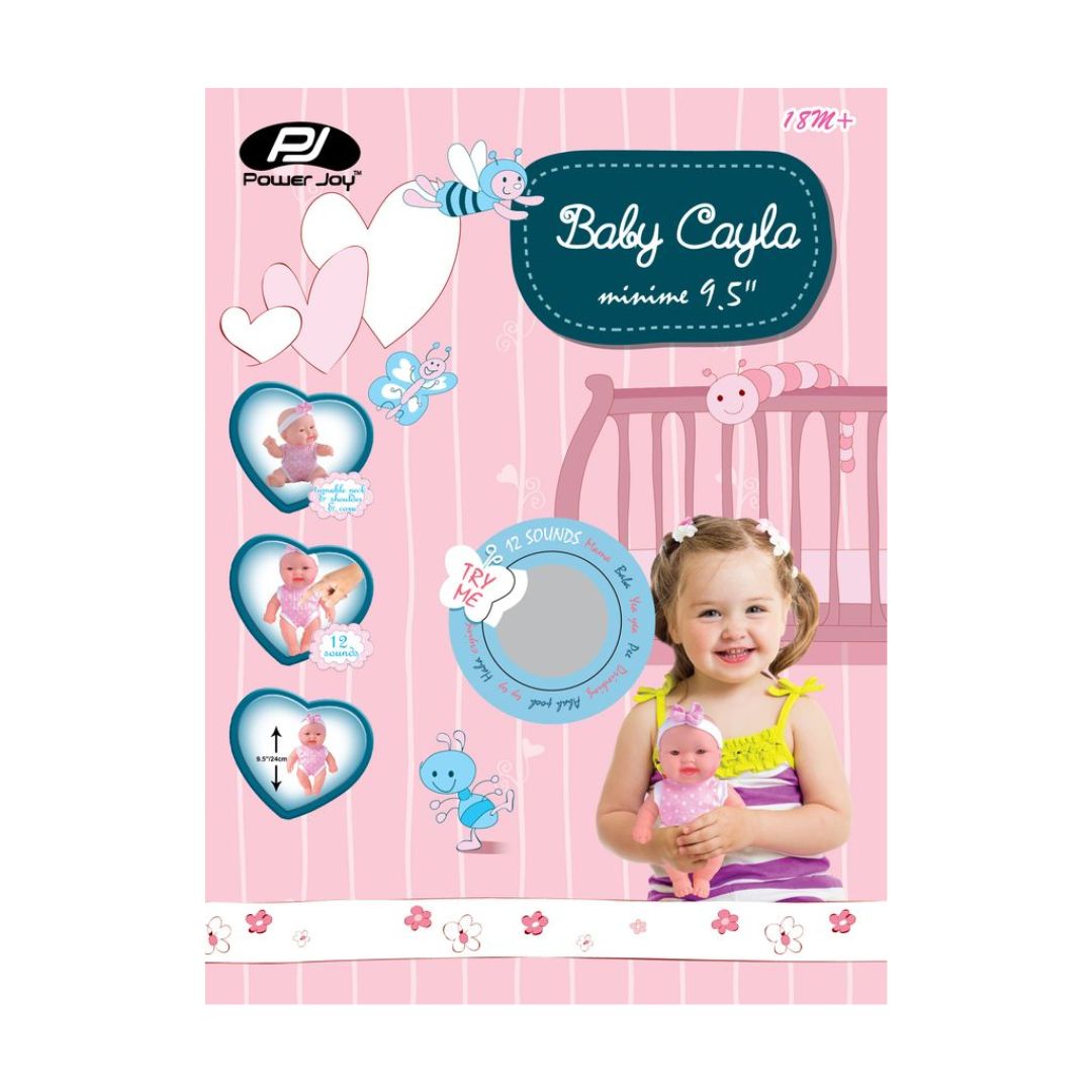 P.Joy Baby Cayla MiniMe 24cm W/12S B/O