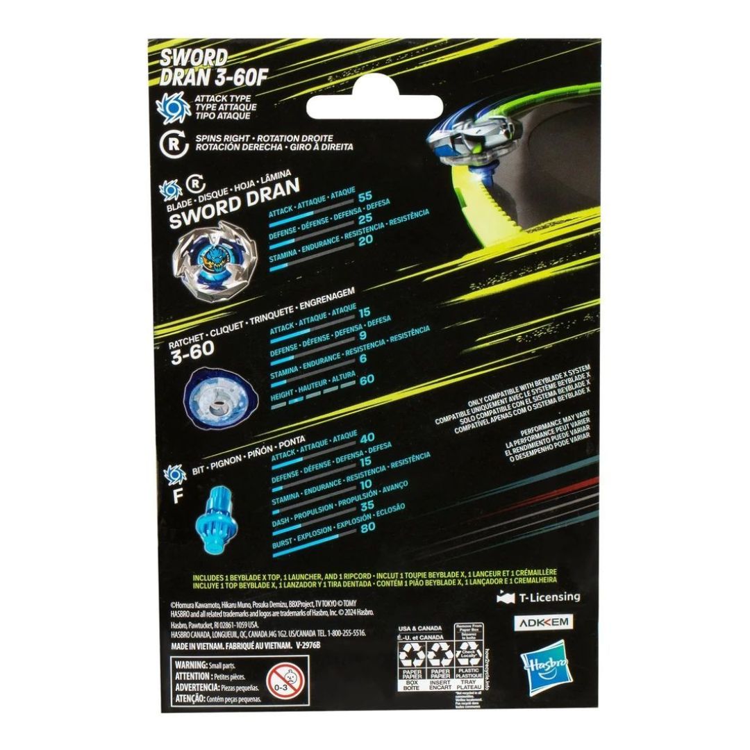 BBLADE X LAUNCHER SWORD DRAN 3 60F