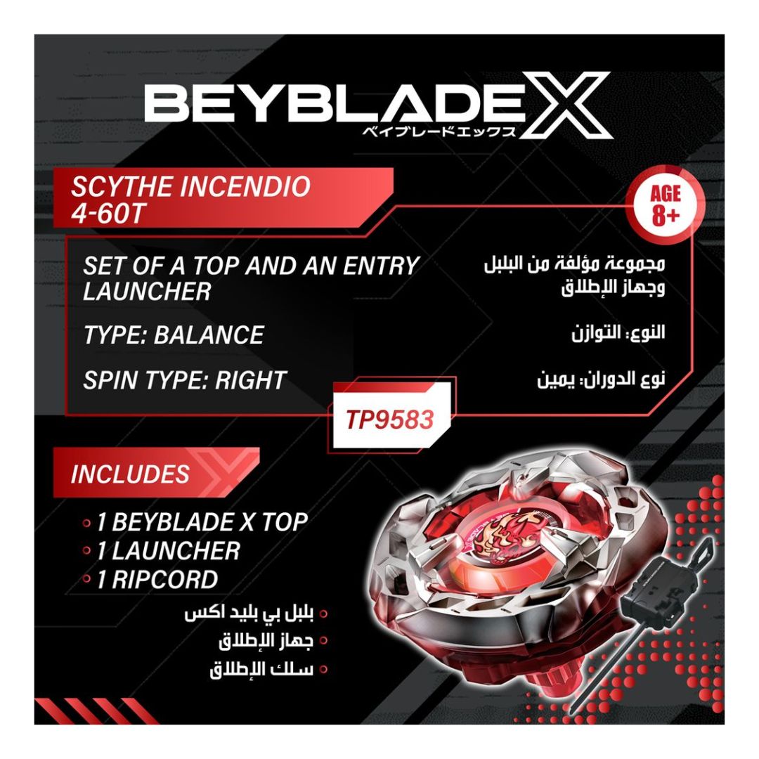 BBLADE X LAUNCHER SCYTHE INCENDIO 4 60T
