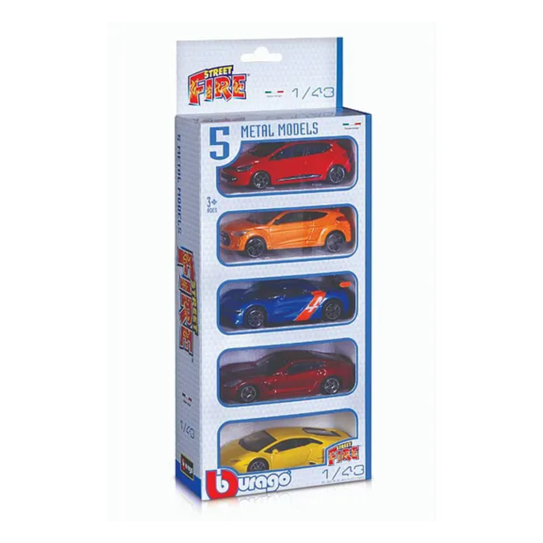1:43 Street Fire 5-PK Asst.