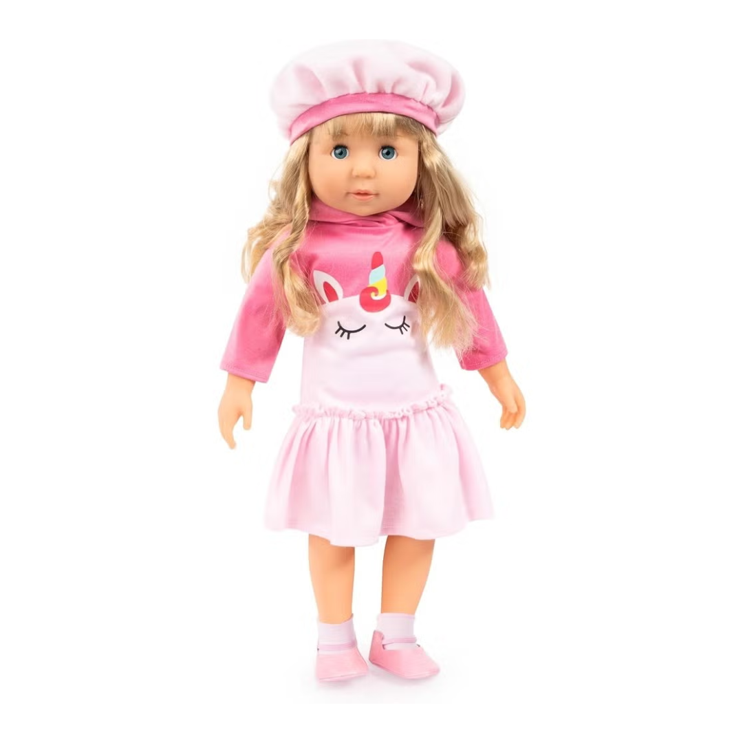 Bayer Charlene Doll Unicrn w/laugh & Kiss Sounds