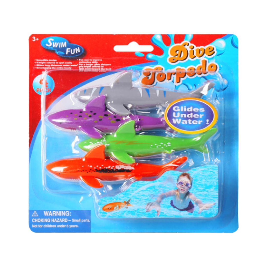 Diving Shark Toys 4pcs