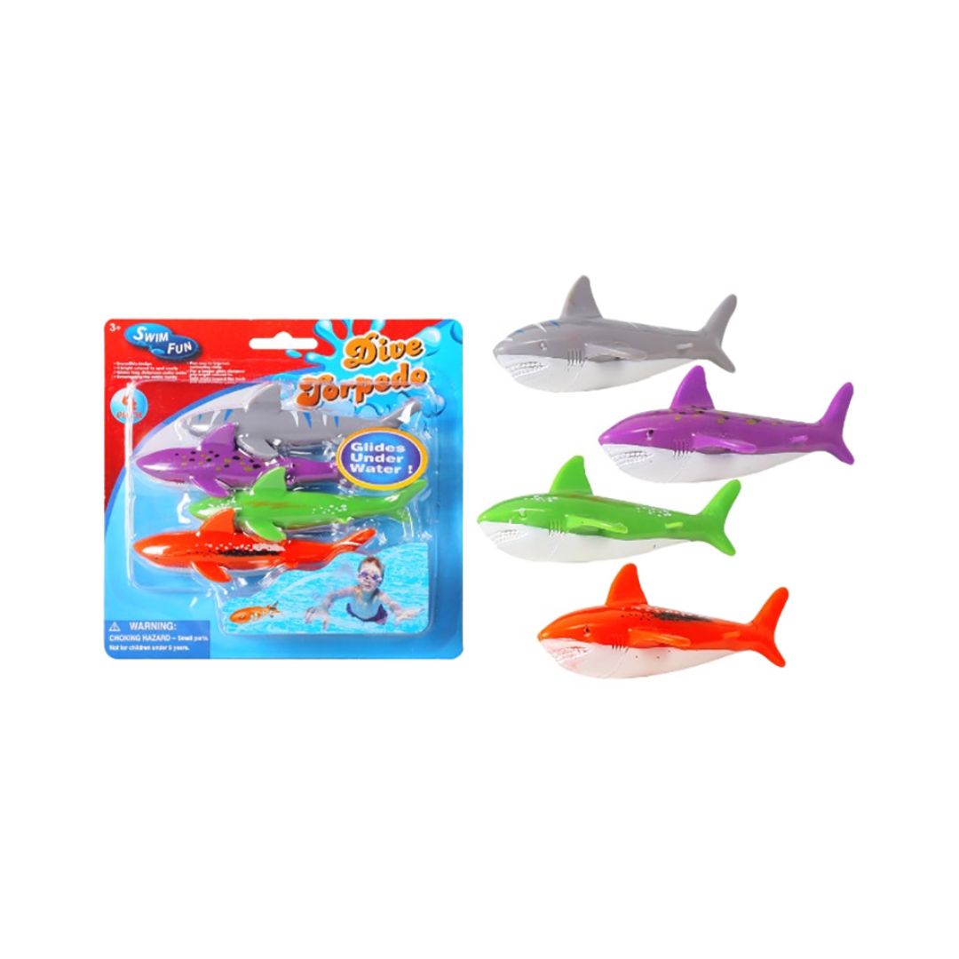 Diving Shark Toys 4pcs