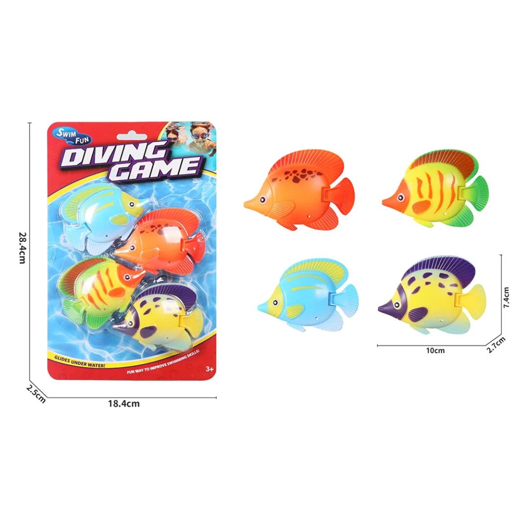 Diving Regal Fish Toys 4pcs