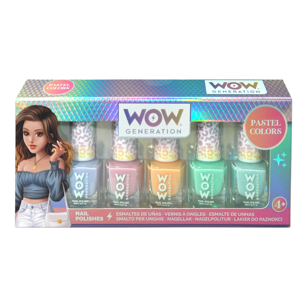 Nail Polish Pack of 5 Bottles WOW Generation