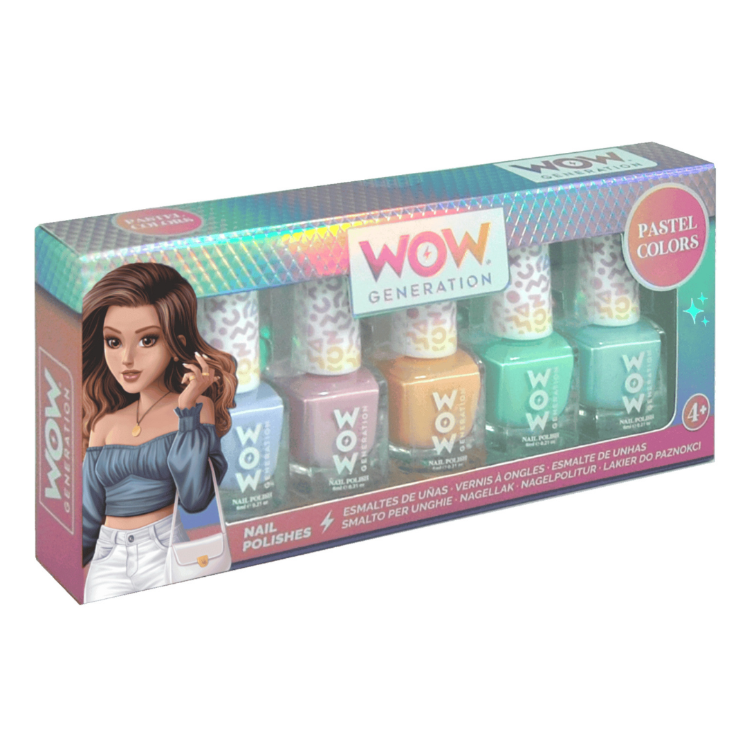 Nail Polish Pack of 5 Bottles WOW Generation