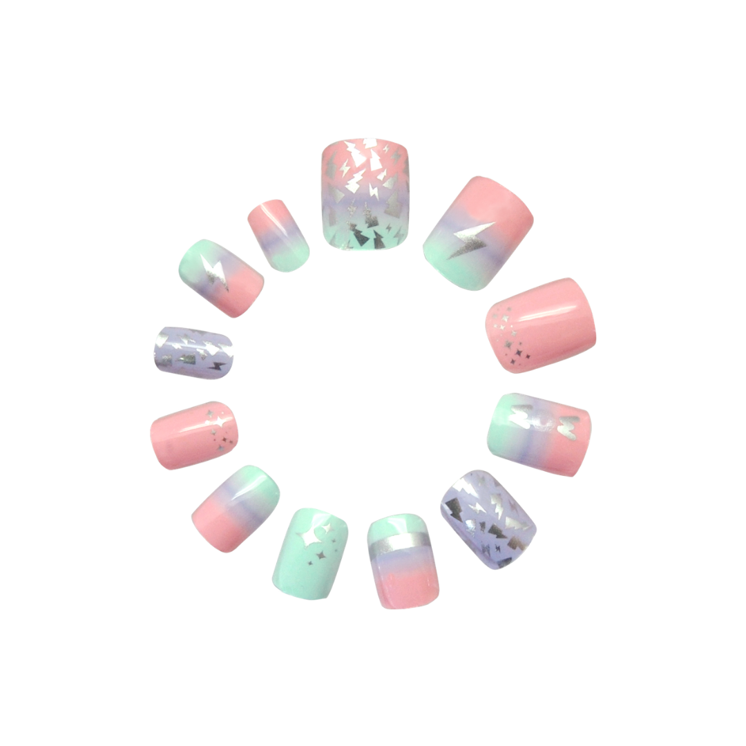 Set of 24 Adhesive Nails WOW Generation