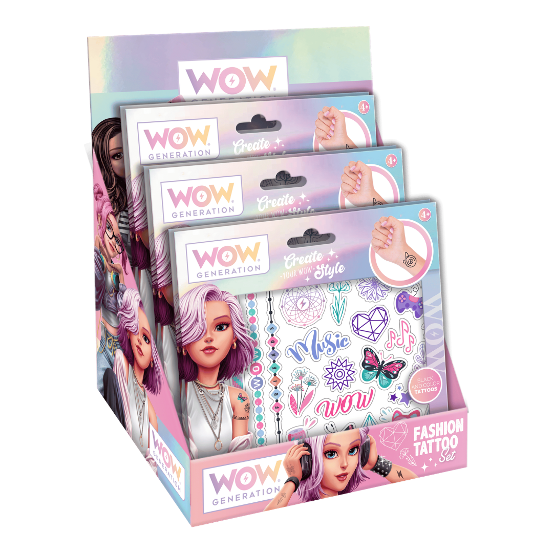 Tattoo Set 50 Colour & B/W Tattoos WOW Generation