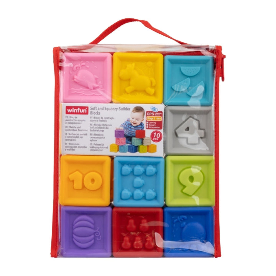 Soft and Squeezy Builder Blocks 6M+