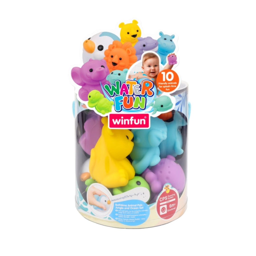 Bathtime Animal Pals - Jungle and Ocean Set 6M+
