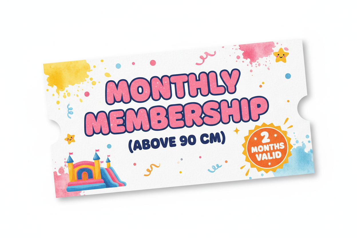 Monthly Memberships (Above 90 cm)