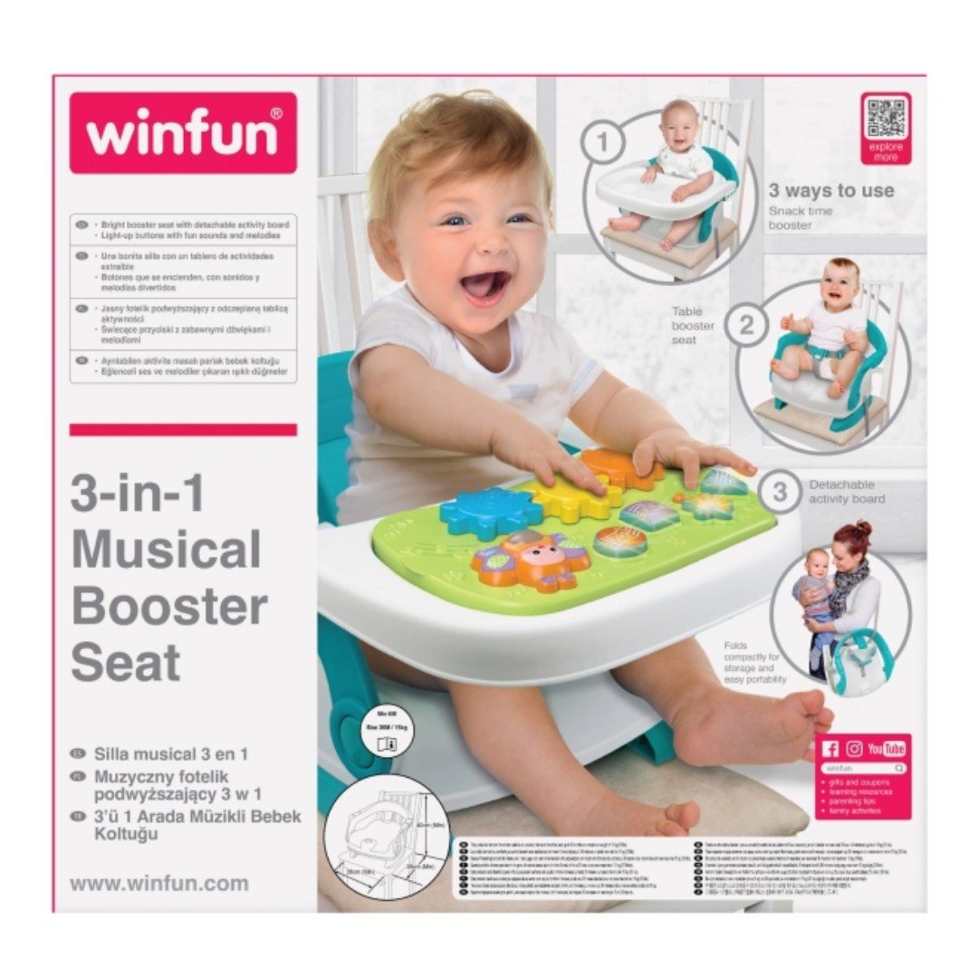 Winfun 3-in-1 Musical Booster Seat