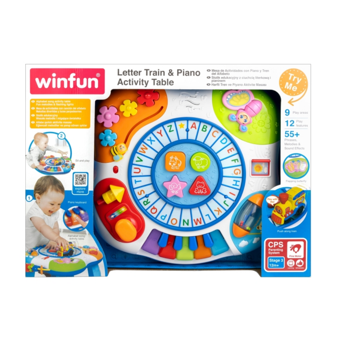 Letter Train & Piano Activity Table