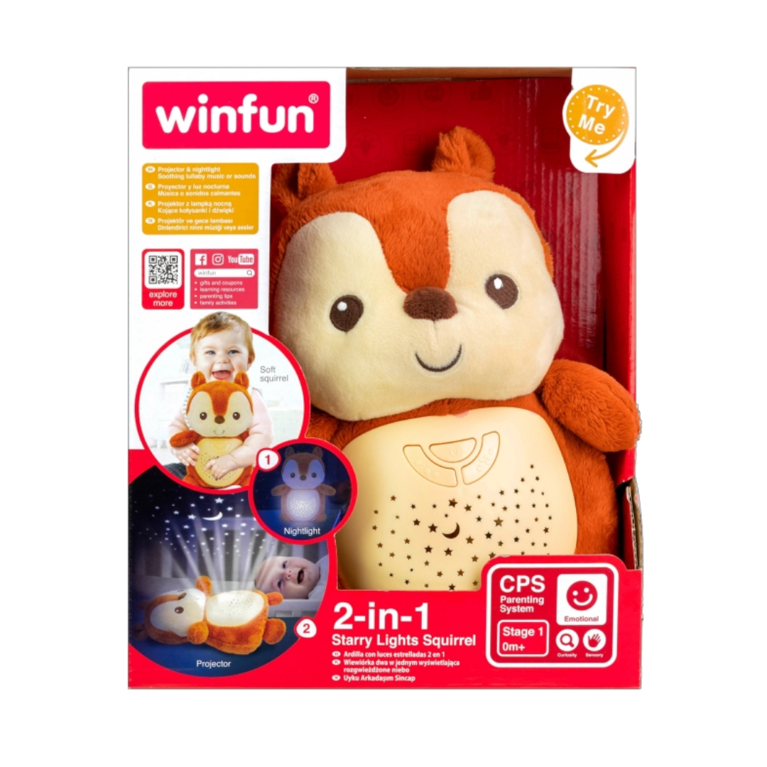 2-in-1 Starry Lights Squirrel