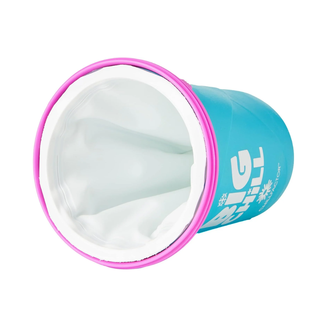 Chill Factor Big Chill Slushy Maker, 300ml Blue Squeeze Cup, DIY Frozen Drink Slushy Cup for Kids and Adults, Fast Cooling Technology, Portable and Reusable Slushie Maker Cup