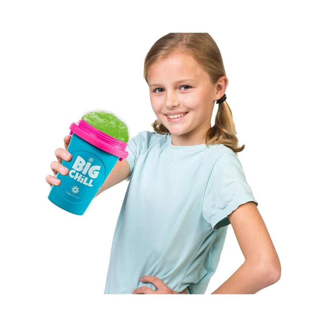 Chill Factor Big Chill Slushy Maker, 300ml Blue Squeeze Cup, DIY Frozen Drink Slushy Cup for Kids and Adults, Fast Cooling Technology, Portable and Reusable Slushie Maker Cup